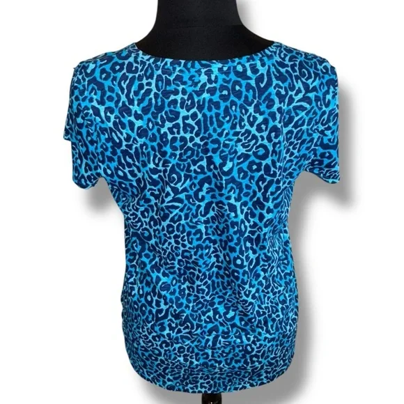 LILLY PULITZER NWT Etta V-Neck Top - My Favorite Spot Oyster Bay Navy XL - Picture 3 of 10